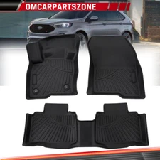 All Weather Floor Mat Liner For 2015-2024 Ford Edge 1st 2nd Row Liner Waterproof