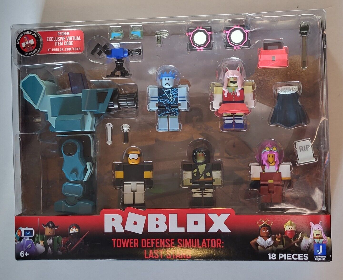 Conjunto de 6 Figuras - Roblox - Tower Defense Simulator: Last Stand -  Sunny - superlegalbrinquedos