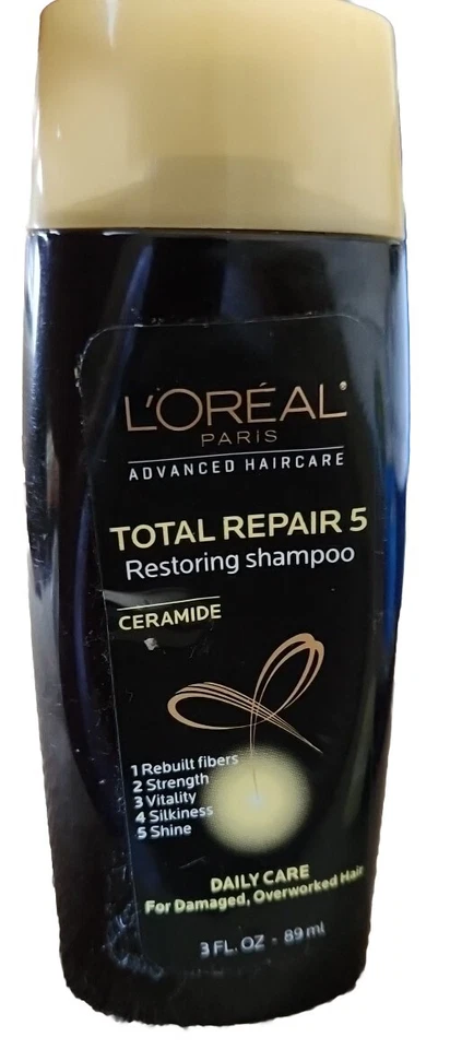 Champú y acondicionador restaurador L'Oreal Total Repair 3 oz.ea tamaño de viaje. Foto 3 de 4