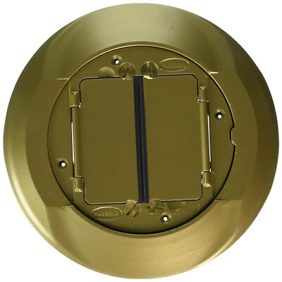 #ad #ad 🔴Hubbell S1CFCBRS 8quot; System One Universal Carpet Cover Flange Assembly Brass‼️ $190.96
