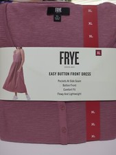 Frye Women's Sleeveless Easy Button Front Midi Dress Sz XL NWT