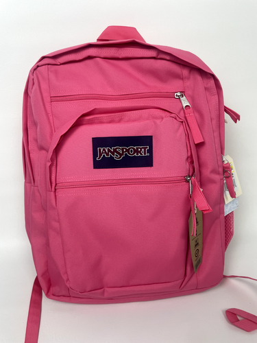 NWT JanSport Big Cool Student 17.5" Laptop Hot Pink Backpack Posh Pink