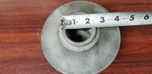 Impulsor cerrado de acero fundido, 2 paletas, 61⁄4"" OD - Imagen 3 de 6