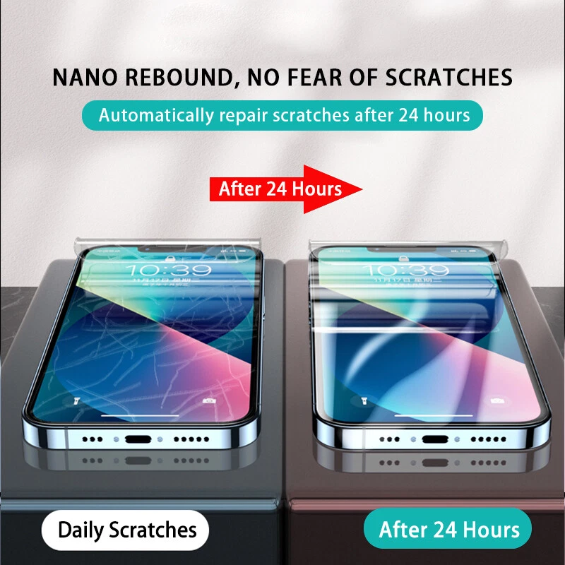 Hydrogel Film Screen Protector Full Cover For iPhone 13 12 11 Pro Max XS XR 8 7 - Image 4 of 4