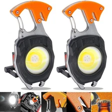 AUTOXBERT LED Keychain Work Light, 2 Pack Rechargeable Keychain Light, 1000LM...