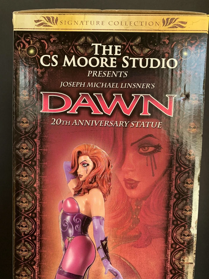 Estatua Dawn 20 Aniversario Clayburn Moore Linsner CS Moore Sellada de Fábrica Rara Foto 2 de 4