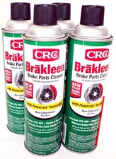 CRC Brakleen Brake Parts Cleaner 14oz w/ PowerJet Technology Spray 05050 4 Pack