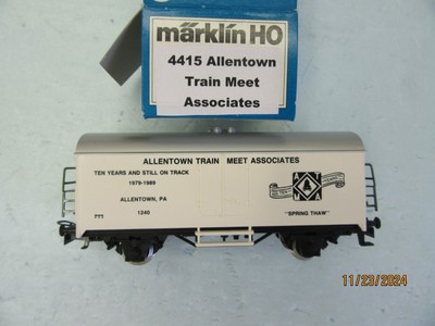 HO - Marklin Box Car ''10 Year 1979-1989 Allentown Train Meet Associates'' - NIB
