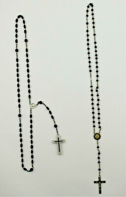 LOT OF 2 - REMEMBRANCE of MY FIRST HOLY COMMUNION Rosary Beads / France