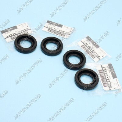 13276-53Y0A Set of 4 New Genuine OEM Nissan Sentra 1.8L Spark Plug Tube Oil Seal