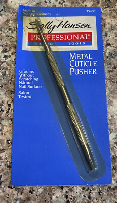 Sally Hansen Professional Salon Tools Metal Cuticle Pusher 35400 Vtg