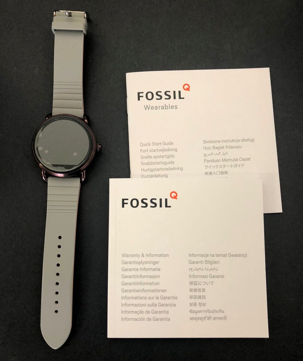 Fossil Q Wander Smart Watch New Open Box FTW2113 DW2b Grey Silver