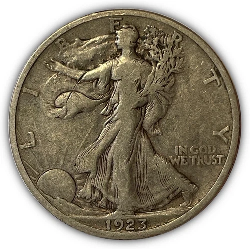 1923-S Walking Liberty Half Dollar Very Fine VF Coin, Issues #4938