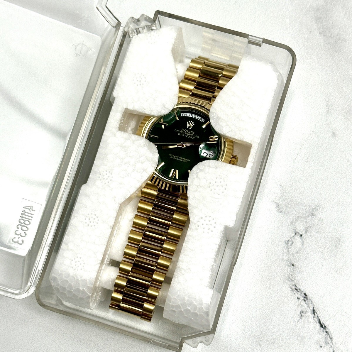 Rolex Hourglass Coffin Case Travel Box AD Service Gift