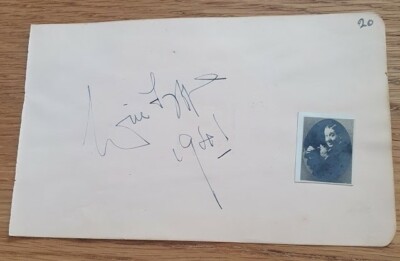WILL FYFFE 1941 undedicated 6''x4'' signed Autogramm. I Belong to Glasgow