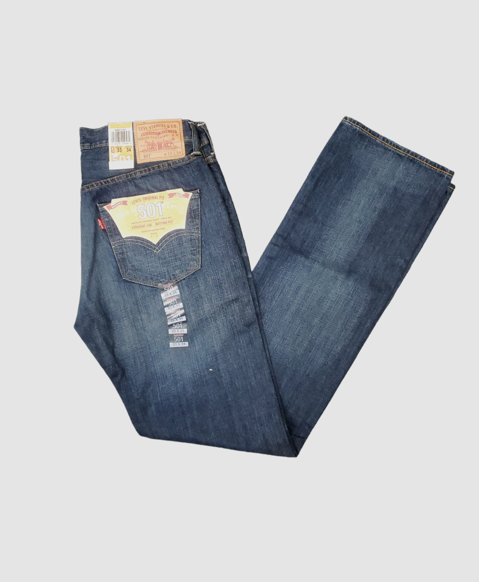 Levi's Men's 501 Original Fit Jeans Maverick 33W x 34L 005011154