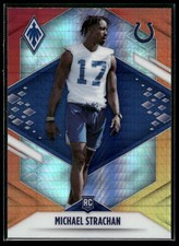 2021 Panini Phoenix Mike Strachan ROOKIE CARD FIRE BURST SP Colts #197 RC