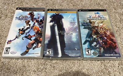 PSP Lot Crisis Core - Final Fantasy VII, Tactics Kingdom hearts Birth By Sleep