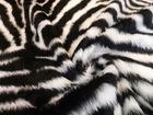 DESIGN Fun Faux Fur Fabric Material - RETRO ZEBRA