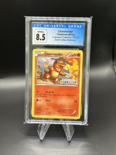CGC 8.5 Charmander Legendary Treasures Build a Bear Promo Pokemon Card 17/113 - Afbeelding 1 van 2