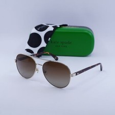 New Kate Spade AVERIE/S 006J LA Gold/Havana/Brown Gradient Polarized 58-15-14...