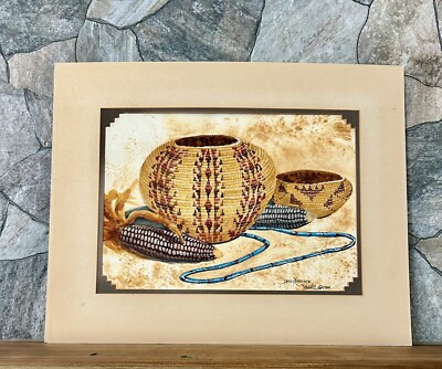 Doris Harrison Indian Baskets Still Life Original Signed