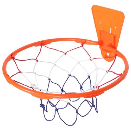 Panier De Basket Mural 34x13 Cm Pour Ballon Silencieux N°7 – Installation Sans Perçage (Adhésif Double Face) – Intérieur ABS+Métal