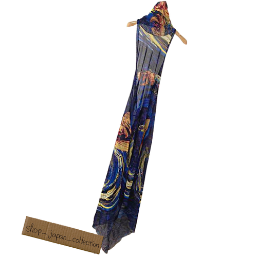 Jean Paul Gaultier Women's Power Net Dress Blue Nylon Size 40