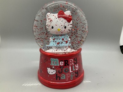 Silver Buffalo Sanrio Hello Kitty Snow Globe│Merry Jolly Happy