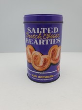 Vintage  Van Doesburg Salted Cheese Hearties Empty Tin Holland