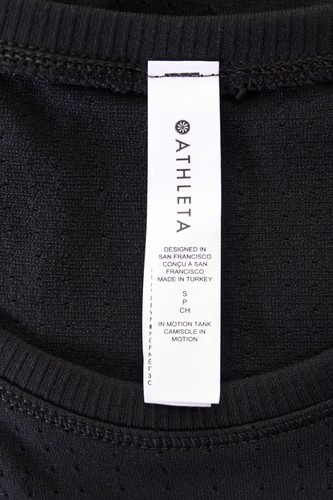 NWT Athleta Black In Motion Perforated Tank Top Small - Picture 5 of 6