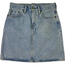 Levi  s Denim Mini Skirt Womens 25 Blue Jean Skirt High Rise 100 Cotton Y2K