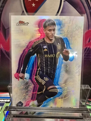 2024 Topps Finest MLS Omar Campos Holo Glow RC #51 LAFC Mexico Cruz Azul Ligamx⚽