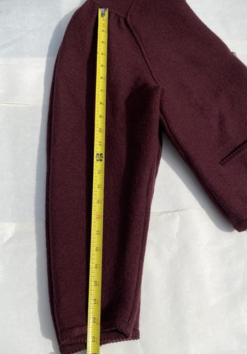 Vtg Geiger Austria Burgundy 100% Wool Jacket Size EU 38 (US S/M) Metal Buttons - Picture 7 of 13