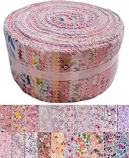 Jelly Roll Fabric 100% Cotton Quilting Fabric, 40 Pre-Cut Strips (2.5 x 44 In...