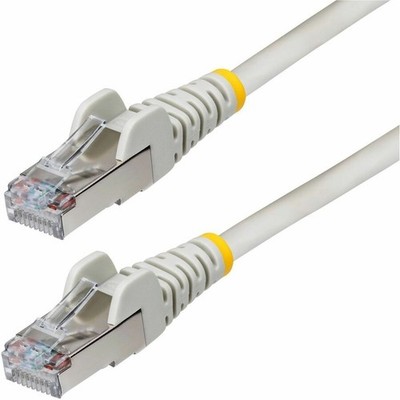 StarTech 50ft Gray CAT6a Ethernet Cable, Snagless RJ45, 10G, 100W PoE, S/FTP,