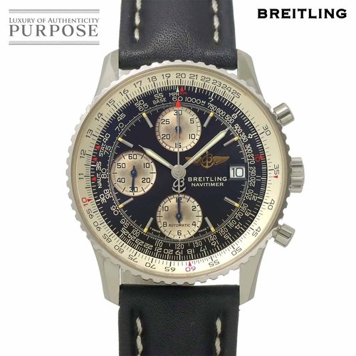 Breitling Navitimer A13022 Chronograph Men's Watch Black Autom...
