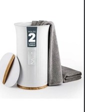 LiveFine Bucket Style Towel Warmer with LED Display and Adjustable Timer