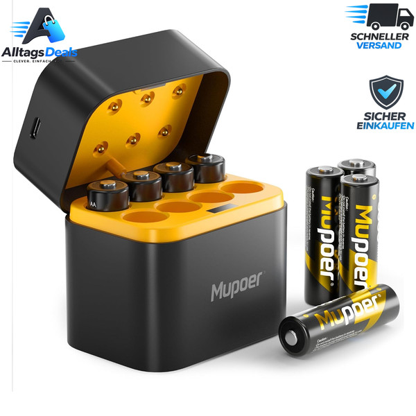 Akku AA Lithium Batterie 3600Mwh 8Er-Pack Wiederaufladbar FüR Blink Outdoor-image