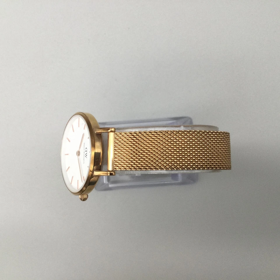 Daniel Wellington Classic Petite Melrose Watch Womens 28mm Gold Tone New Battery - Image 4 of 4