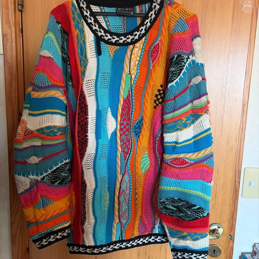 COOGI Colorful Knit Sweater, Size L