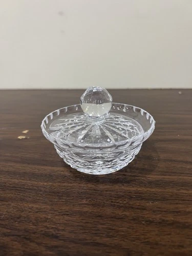 Vintage WATERFORD Crystal Jam Jelly Jar  Lidded Condiment Dish #OB