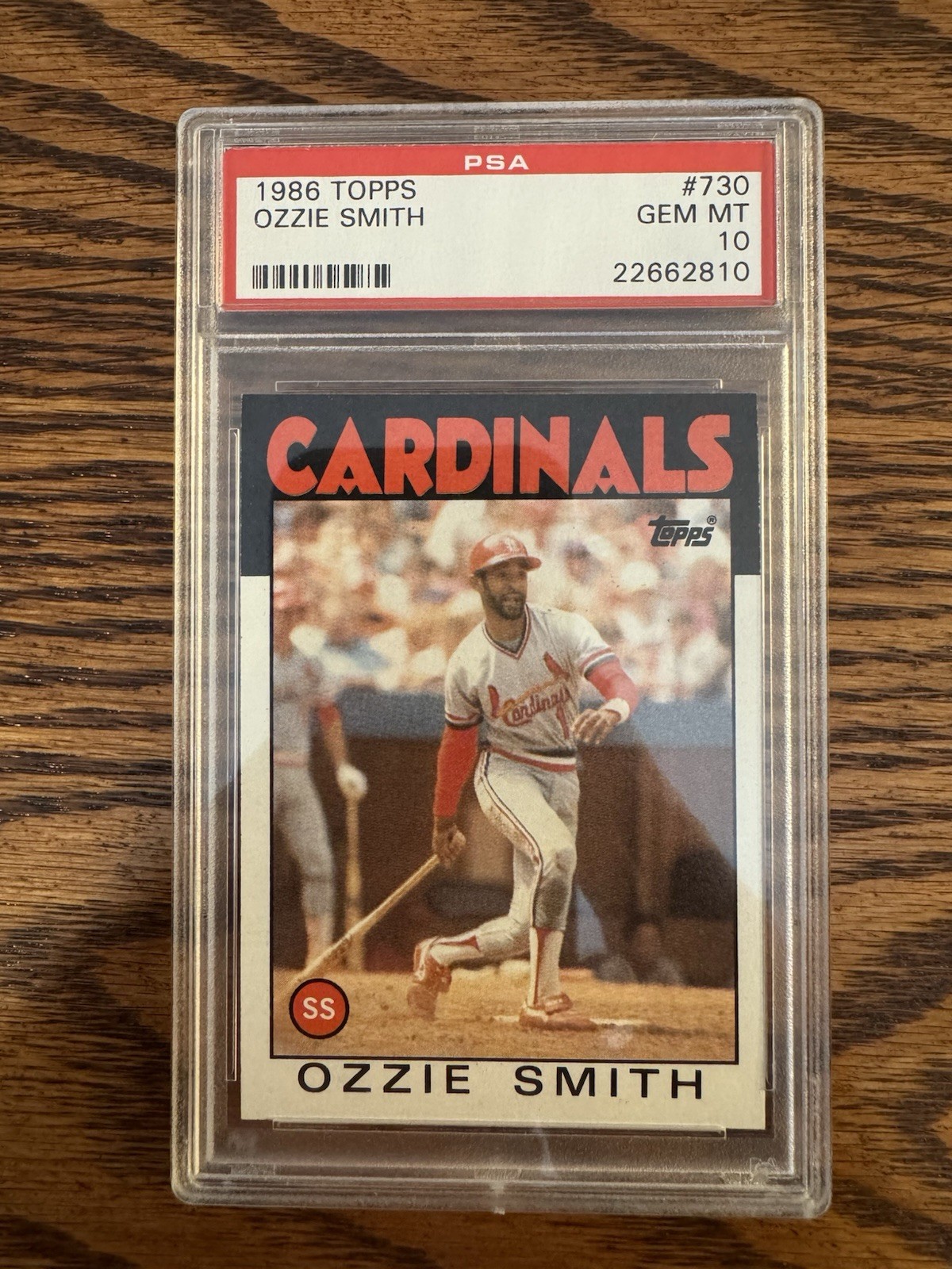 1986 Topps - Ozzie Smith #730 PSA 10
