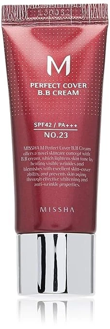 Missha M Perfect Cover BB Cream SPF42 PA+++ - (50ml, No 31 - Golden Beige) | Mat - Image 4 of 4