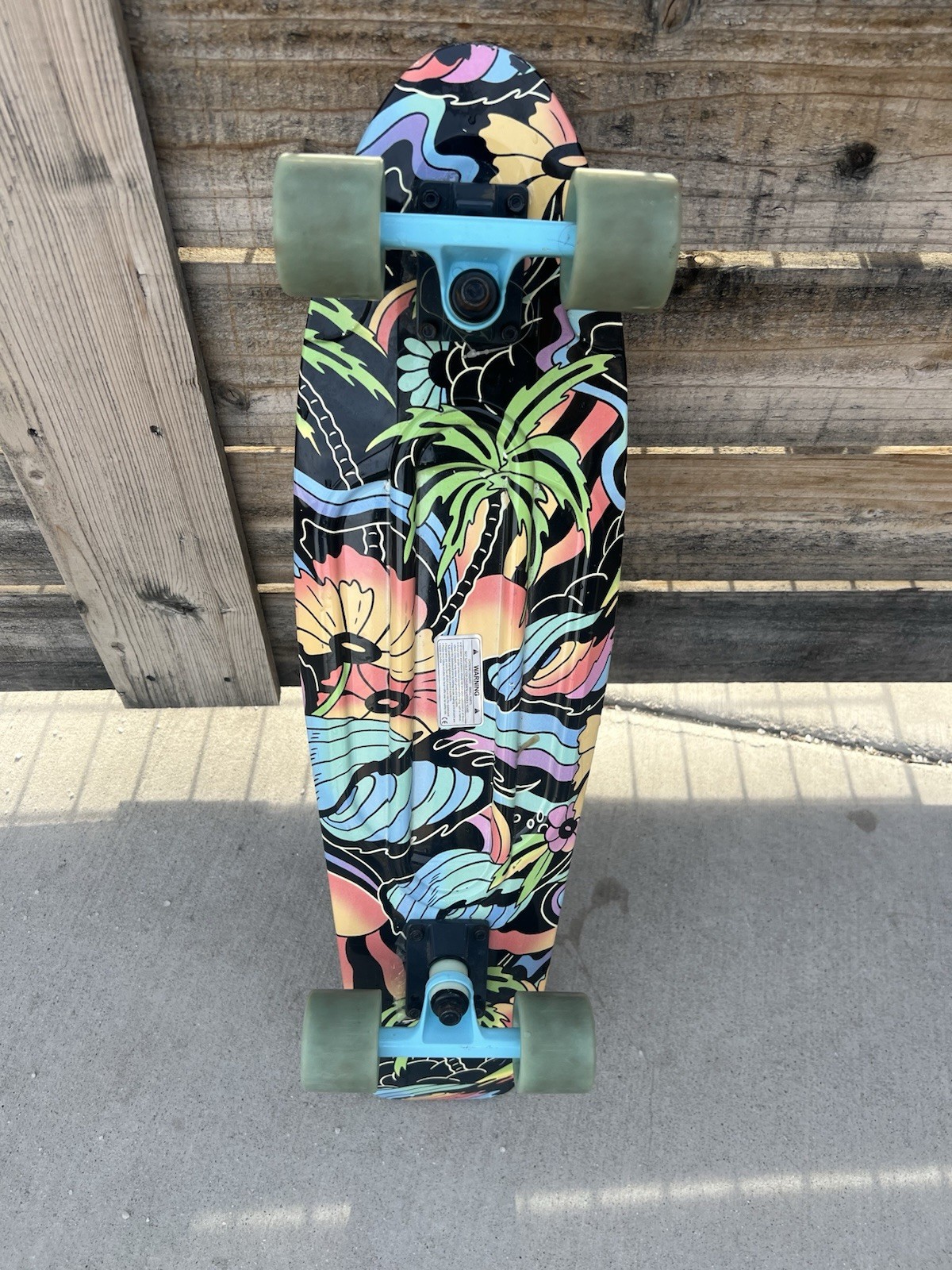 Hurley Mini Cruiser 27" Skateboard, Tropical Scene (Penny Bo