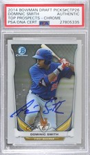 PSA/DNA 2014 Bowman Draft Dominic Smith PSA/DNA Authentic Card & Auto 04k8