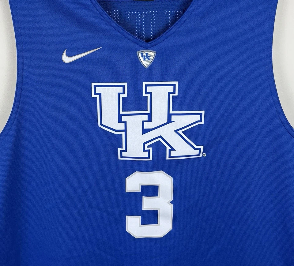 Men’s Nike Elite Kentucky Wildcats Basketball Jersey / Blue / Size XL - Image 2 of 4