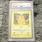 1999 Pokemon TCG Pikachu Red Cheeks Shadowless 58/102 Rare Low Pop PSA 8