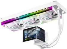 Jungle Leopard 360mm AIO CPU Cooler WHT NEW with 6.67" 2K AMOLED Screen 320W TDP