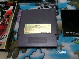 #1049 Nobunaga's Ambition Nintendo, 1989 NES in box with manual & box protector